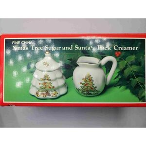 Meiwa Home for the Hollidays Christmas Suger and Creamer set